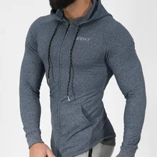 Новые мужские Куртки Фитнес спортивное пальто Футбол открытый тренажерный зал корсет с капюшоном тонкий быстросохнущая Светоотражающие молнии