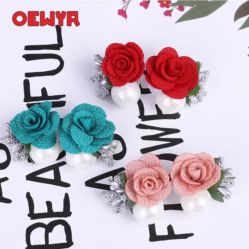 

2019 New Korean Fashion Woman Earrings Boho Colorful Plant Flower Earring Yarn Ethnic Red Trendy Jewelry Party Summer Earing ZA