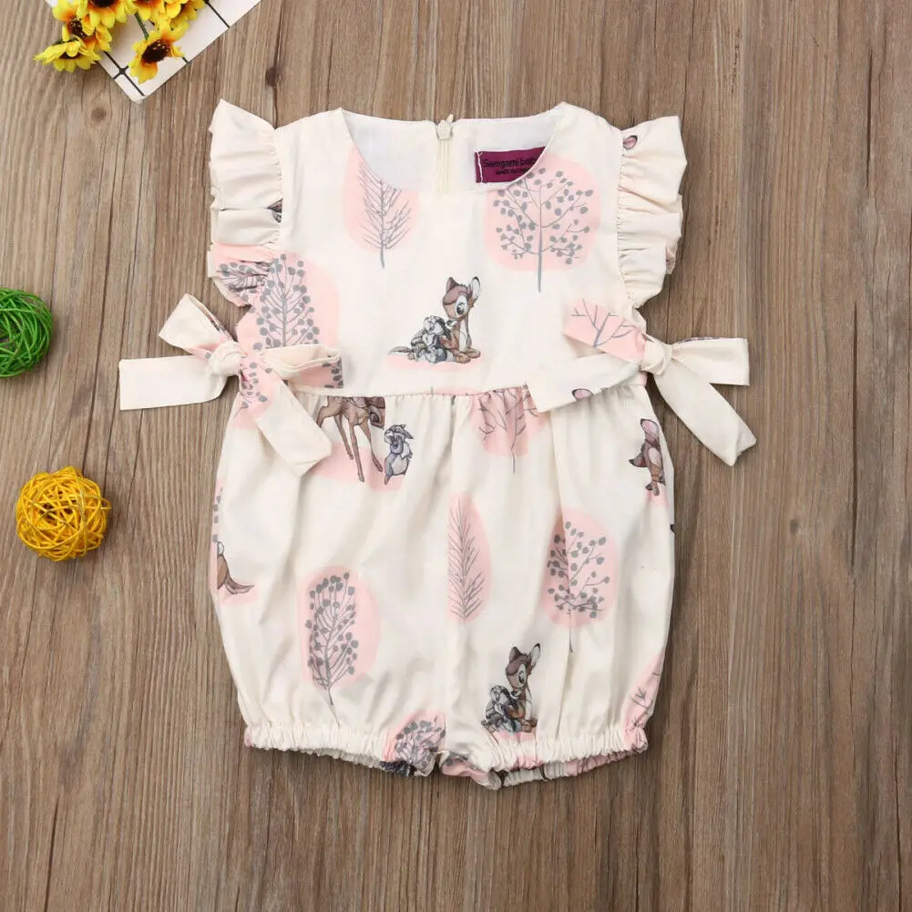 newborn baby girl deer outfit
