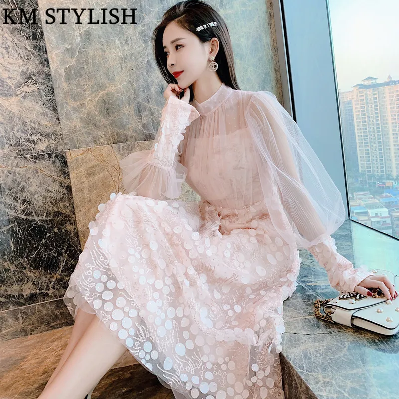 embroidery one piece dress