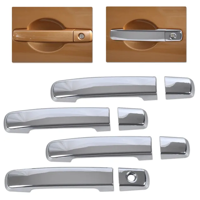 CITALL Chrome Door Handle Cover Trim Moldings For Nissan Altima Sentra