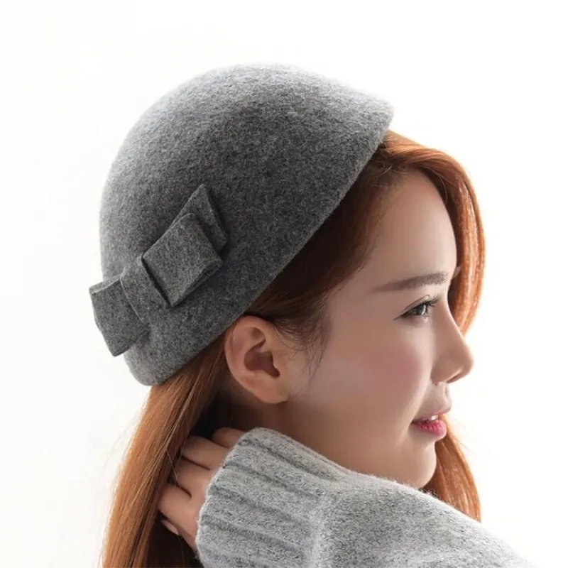 

Seioum 100% wool beret winter berets women winter felt beret Women Felt French Beret Beanie fedora hat Beanie Winter