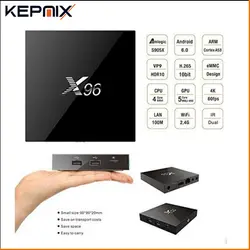 X96 S905X 5 шт. 1 г 8 Amlogic ИК сенсор/2 16 4 ядра Android 6,0 ТВ коробка HD1M 2,0 к Marshmallow Media Player kdi коробка es