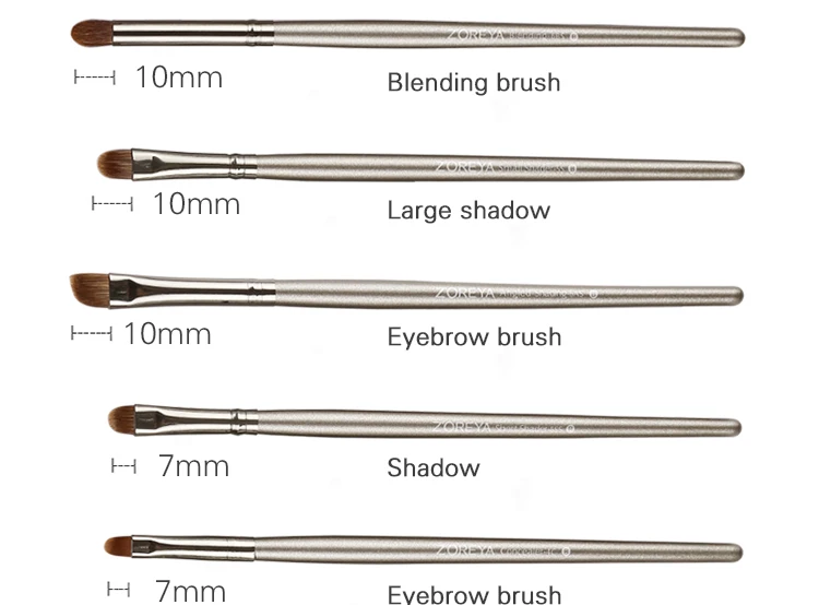 Бренд ZOREYA, 26 шт., роскошные натуральные кисти для макияжа из козьего волоса, профессиональные косметические кисти для макияжа, набор, красивые кисти для теней