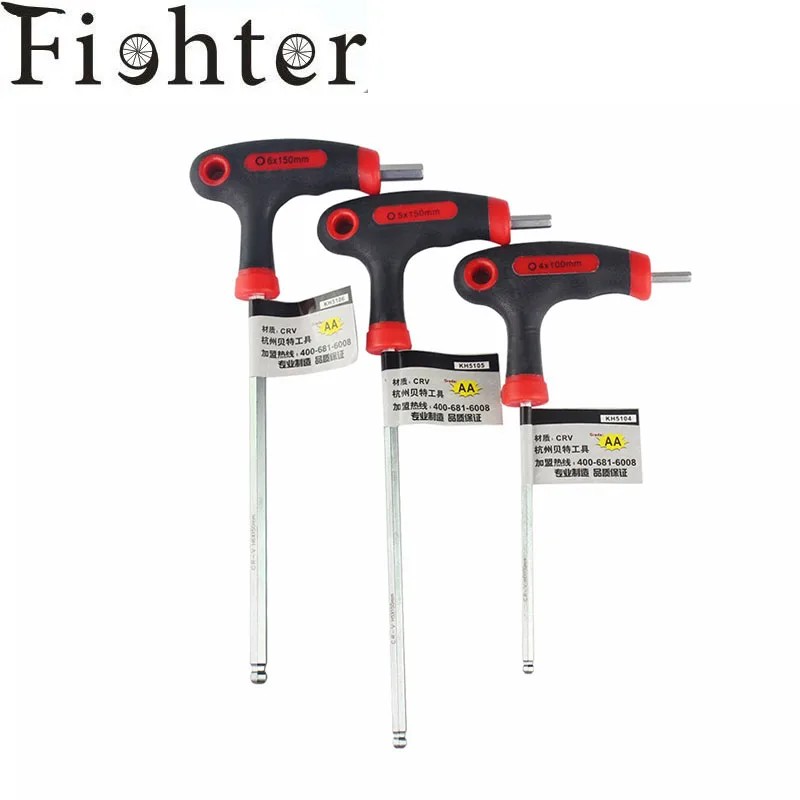 

3pcs/set T/L Handle bike Allen key wrench Hex key wrench with ball end (4-5-6mm)L-Set W/Ball bicycle repair tools sets