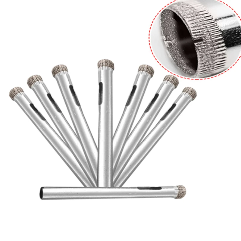 Kopen 10 stks 6mm Diamond Coated tool boor gatenzaag set glas keramische marmeren tegel