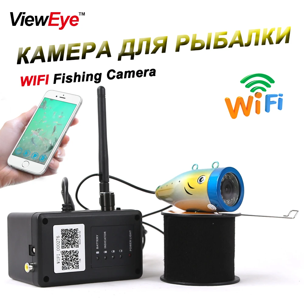 ViewEye New 15m 50m Metallic WIFI Underwater Fishing Camera 1000TVL 2