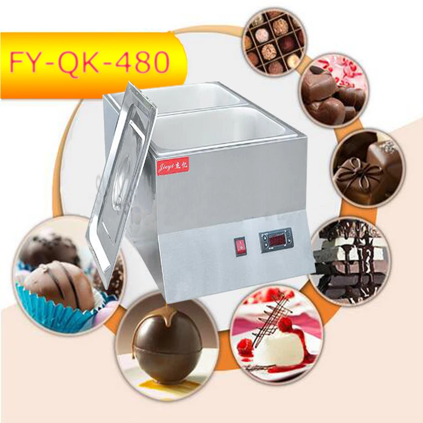 

Hot Sale Double-cylinder Electric Chocolate Fountain Fondue Hot Chocolate Melt Pot melter Machine