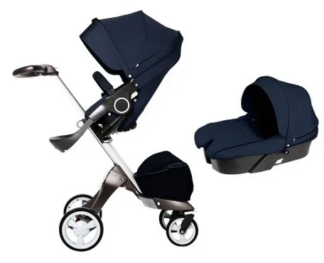 

High landscape portable two-way folding stroller can sit can lie