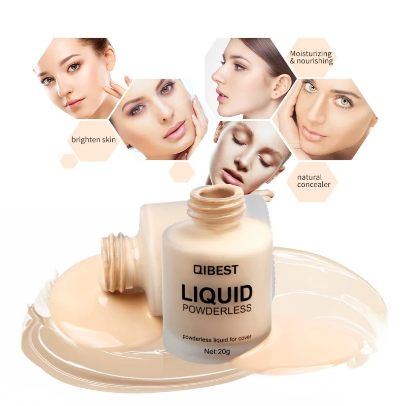 2019 8colors Face Makeup Base Liquid Foundation Cream Concealer Foundation Primer Easy to Wear Oil Control Long Lasting