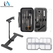 FREE SHIPPING Fly Tying Vice Travel Set Fly Tying Vise Fishing Tool Fishing Tackle high quality fly tying vise with c clamp black handle steel stainless hard jaws rotary accessories fly fishing tying vice tool