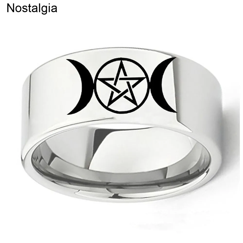 Pentagram Triple Moon Goddess Wicca Witchcraft Witch Moon Ring Titanium Engagement Wedding Rings Size 6 7 8 9 10 11 12 13 Rings Aliexpress Pentagram Triple Moon Goddess Wicca Witchcraft Witch Moon Ring Titanium Engagement Wedding Rings Size 6 7 8 9 10 11 12 13 Rings Aliexpress