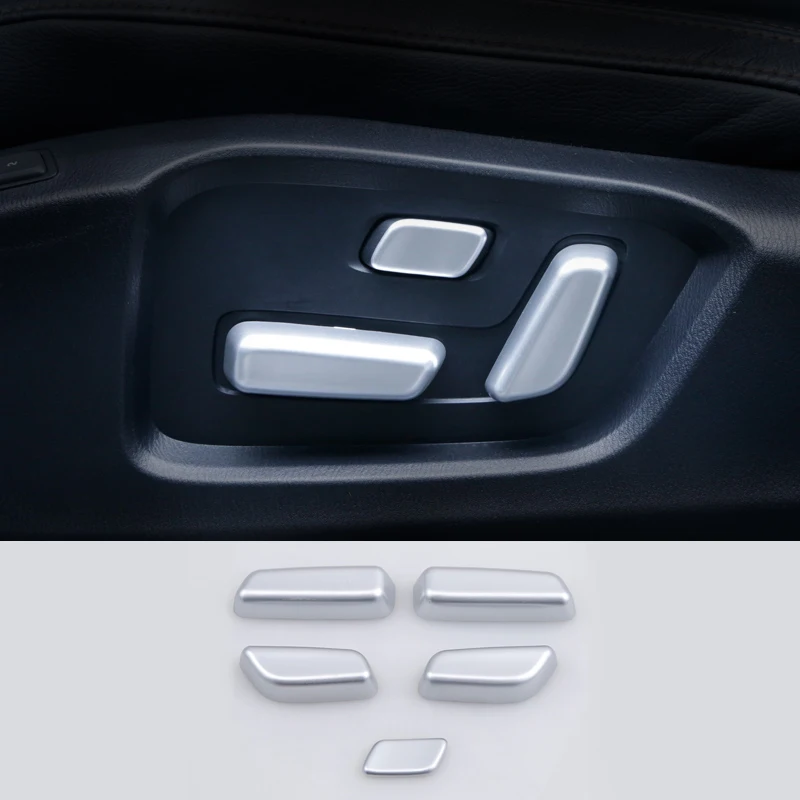 

Matte Chrome Interior Power Seat Adjustment Switch Cover Trims FOR 2014 2015 Mazda6 GJ ATENZA Mazda 6 M6 ( FIT Left hand drive )