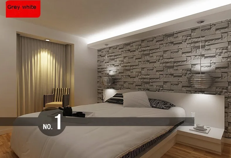 3D кирпичная стена, каменные обои, Современная винтажная гостиная, ТВ, диван, фон, покрытие стен, серый кирпич, обои, Papel De Parede