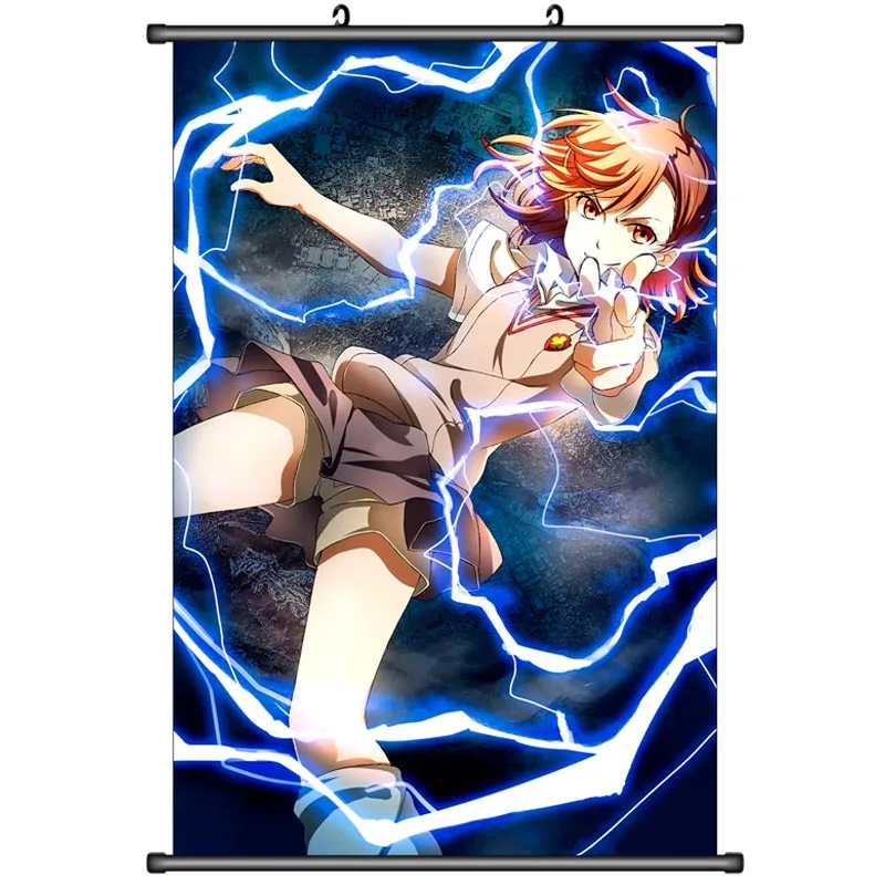 Японский аниме Toaru Kagaku no Rerugan некий научный перила Misaka Mikoto Shirai Kuroko домашний Декор