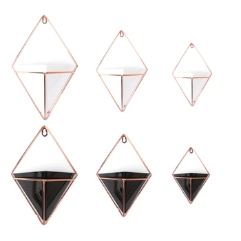 

Geometric Hanging Flower Pots Holder Garden Succulent Plants Decorations
