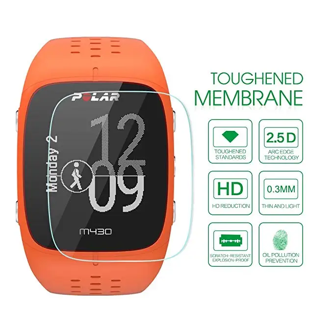 2 шт для Polar M400/M430 ignite Vantage V/M закаленное стекло 9H 2.5D Премиум Защитная пленка