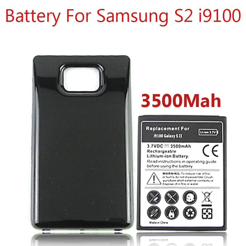 GOLDFOX 3500mAh for Samsung Galaxy S2 SII i9100 Extended Thicker