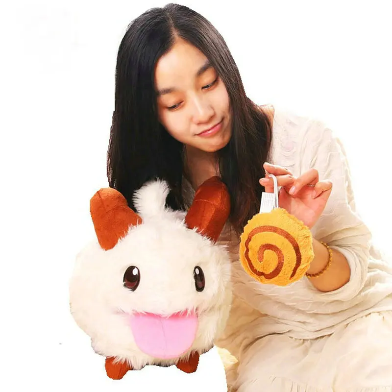 

LOL game dolls plush toy poro Stuffed game doll game pet toys for boy Cute monster kids toys key chain poro key charm
