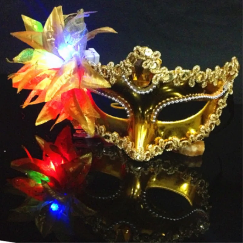 1pcs Masque Glowing Light Masks For Costume Festival Cosplay Halloween