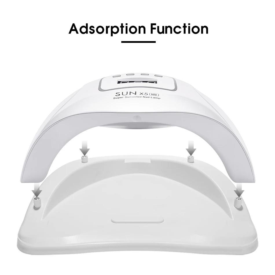  ROHWXY 80W Nail Dryer For Drying All Gel Polish UV LED Nail Lamp With LCD Display 45 PCS LEDs Ice L