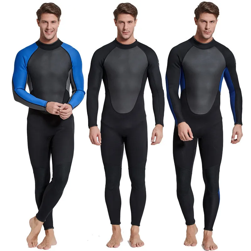 

LAFICIRO 3MM Men Neoprene Long Sleeve Wetsuit Keep Warm Full Body Diving Surfing WetSuit For Triathlon Kitesurfing Jumpsuit