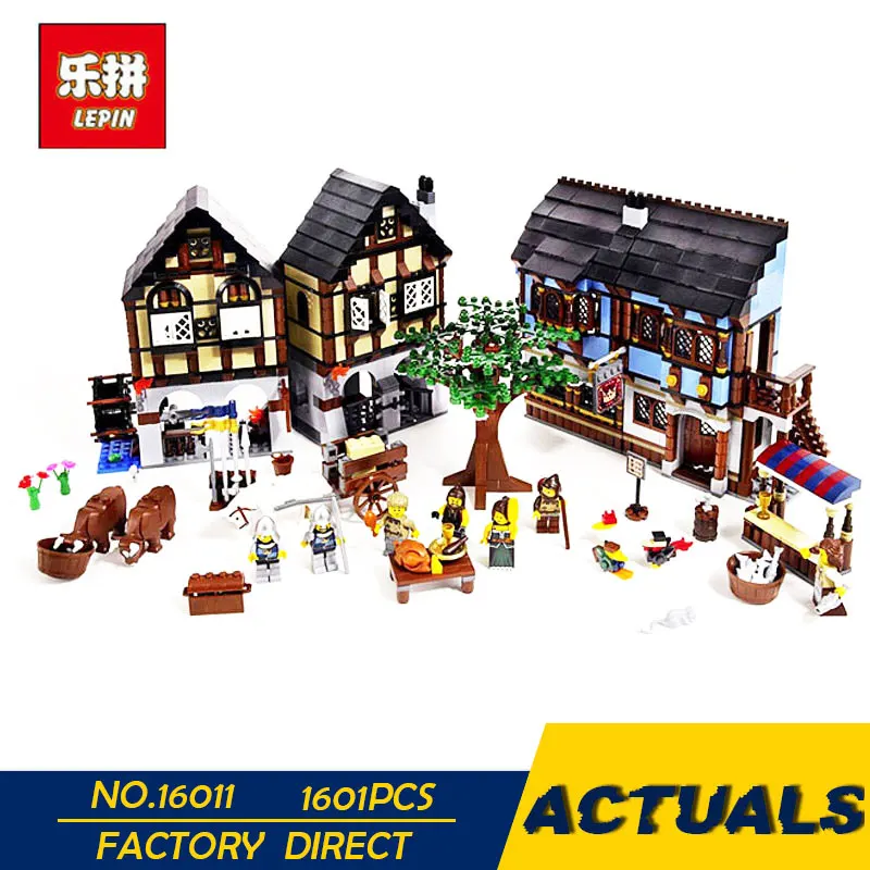 

LEPIN 16011 1601Pcs Castle Series The Medieval Manor Castle Set Educational Building Blocks Bricks Model Toys Gift 10193