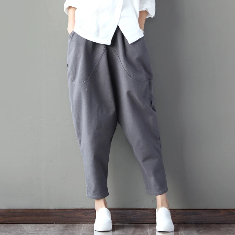 Linen harem pants womens Clearance