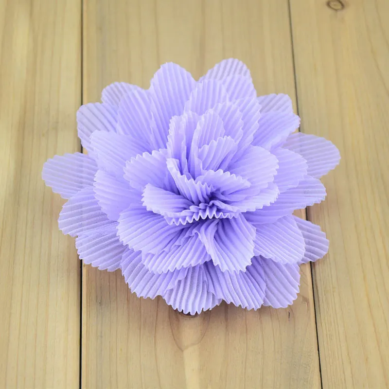 

10pc 4" chiffon flowers DIY hair flowers for headbands kids girls accessories wedding party embellishments royal blue neon pink