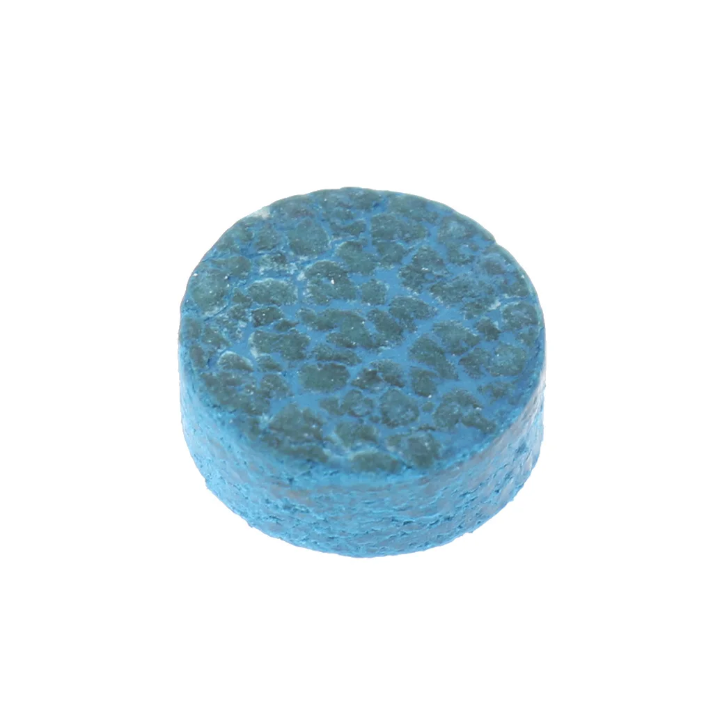 5 Pieces 10mm/0.39inch Blue Diamond Leather Glue-on Snooker Pool Billiard Cue Tips for Indoor Games Snooker Billiard Accessories