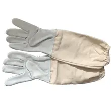 1 пара Защитные Пчеловодства Перчатки Козьей Пчеловодство вентилируемый Длинные рукава инструменты пчеловодства пчеловода предотвратить инструменты