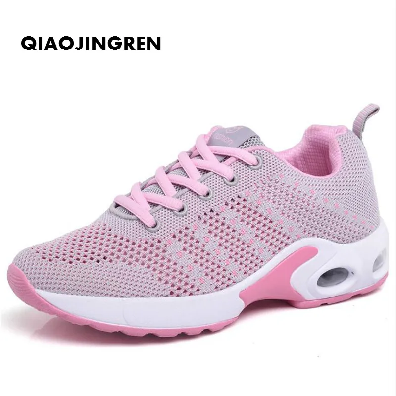 

Qiaojingren Woman Casual Shoes Breathable 2018 Sneakers Women New Arrivals Fashion Mesh Sneakers Shoes Women Zapatos De Mujer