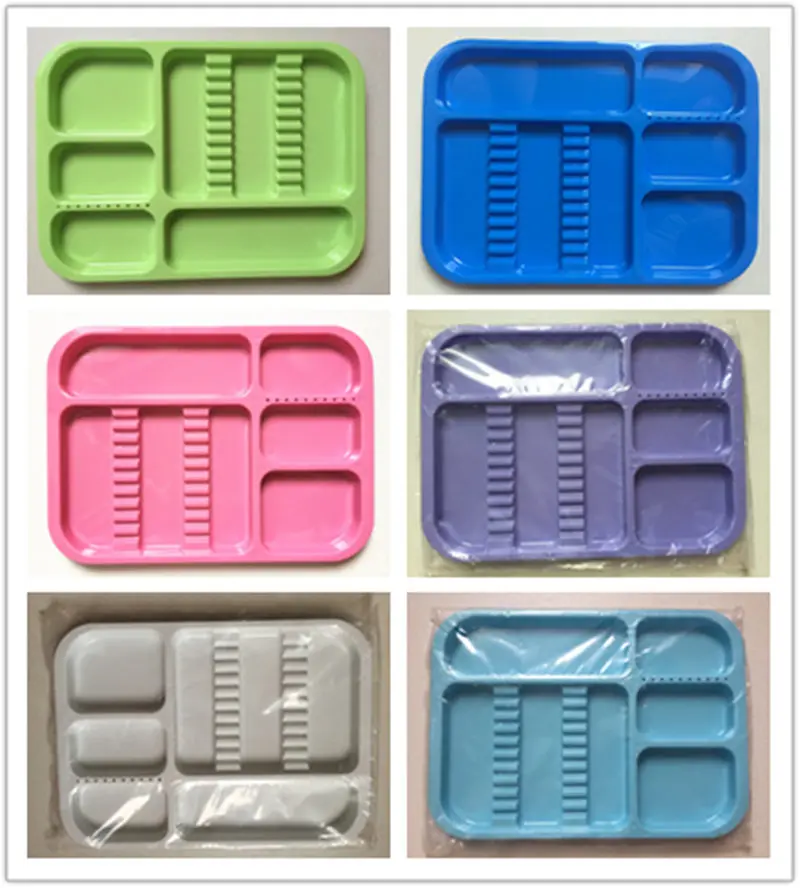 

High quality! Free Shipping 1pc Autoclavable Dental Instruments Tray Split/ 6 colors