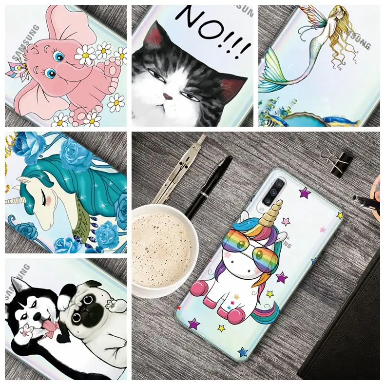 

Soft Silicone Cases For Samsung Galaxy S9 S8 Plus Note 9 10 Pro Cartoon TPU Printed Protective Fundas For Samsung A40 A50 A70