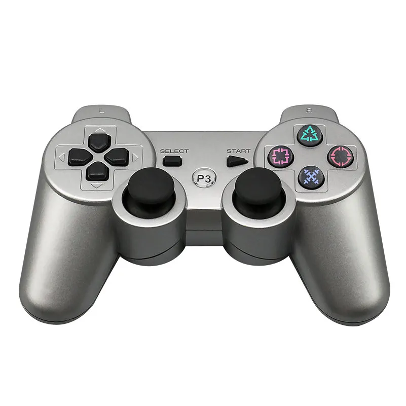 Bluetooth беспроводной геймпад Pubg контроллер для PS3 беспроводной джойстик консоль для sony Playstation 3 игровой коврик аксессуары - Цвет: Серебристый