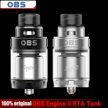 Original OBS Engine 2 II RTA Tank 5ml Capacity Atomizer Top Airflow Dual Coil RTA 26mm Diameter Electronic Cigarette Vape Tank