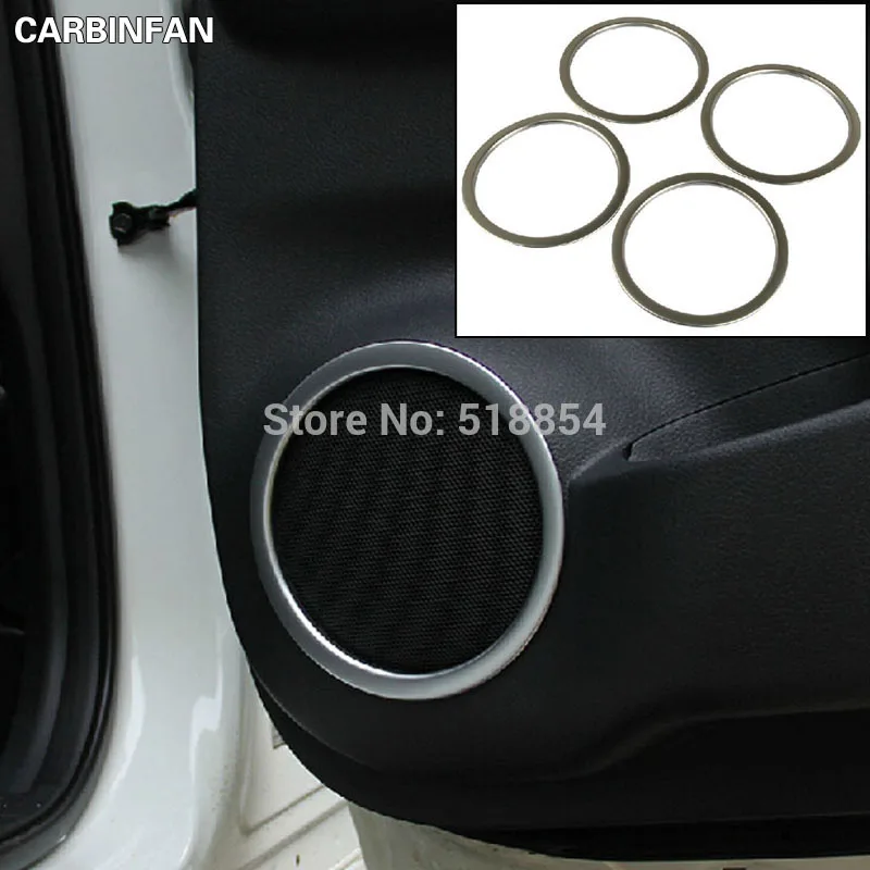 ABS хром автомобильный Стайлинг авто внутренний стерео рамка Крышка отделка наклейка 4 шт./компл. для Nissan X-Trail