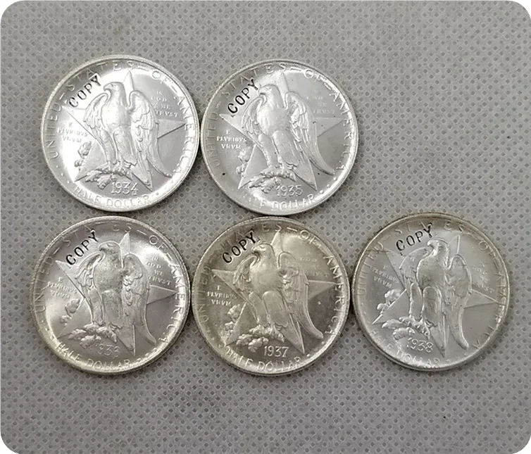 UNC silver USA 1934-1938 TEXAS юбилейные 50 центов копии монет