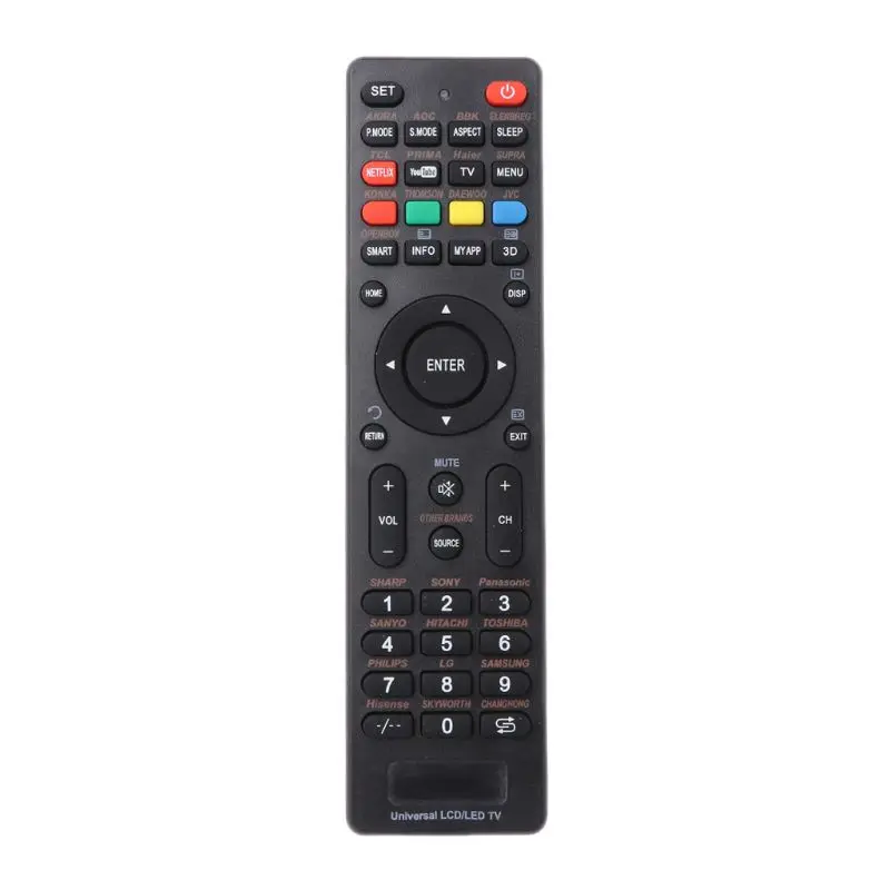 Ultra-thin LCD LED Universal Smart TV Remote Control Controller Replacement For LG Samsung Vizio Supra Bbk with Netflix Keys