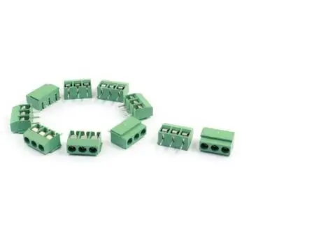

10pcs 120 3P 3 Position 3 Pin 5mm Pitch Screw Terminal Block 300V 10A