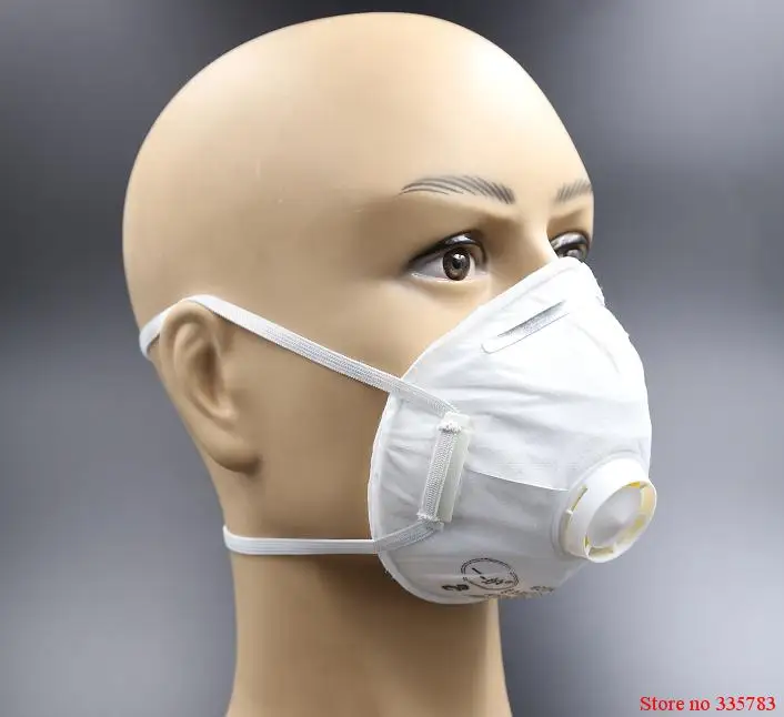 Иху, Юань Пэна Респиратор маска большой тип взять дыхания клапан Респиратор маска PM2.5 дым анти загрязнения безопасности защиты маска
