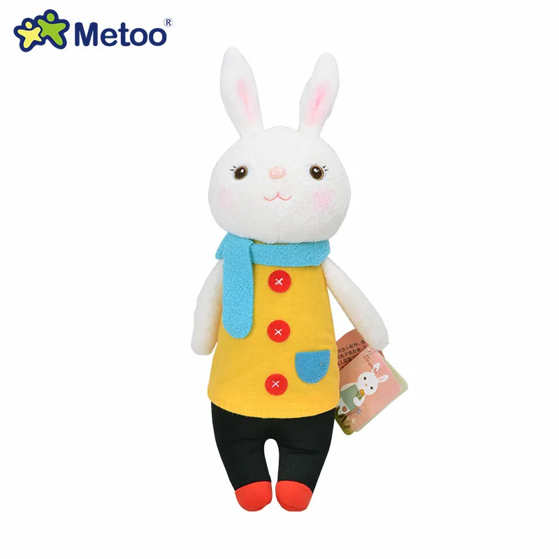 Metoo Angela, плюшевые куклы, детские игрушки для девочек, детские игрушки, подарок, кружева, кролик, мягкие и плюшевые животные, Рождество, подлинный - Цвет: Коричневый