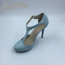 Zapatos Mujer 2016 Custom Made High Thin Heels T Strap Buckle Strap Chaussure Femme Summer Style Evening Pumps Fashion Shoes