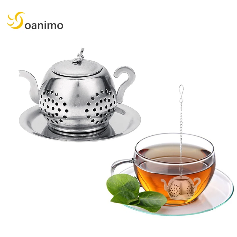 Soanimo 1pc Teaport Shape Tea Infuser Stainless Steel Loose Leaf Tea