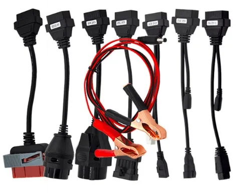 Полный набор 8 кабелей для грузовиков + автомобильных Autocom C/DP Delfi DS150 CD/P Pro Plus OBD OBDII