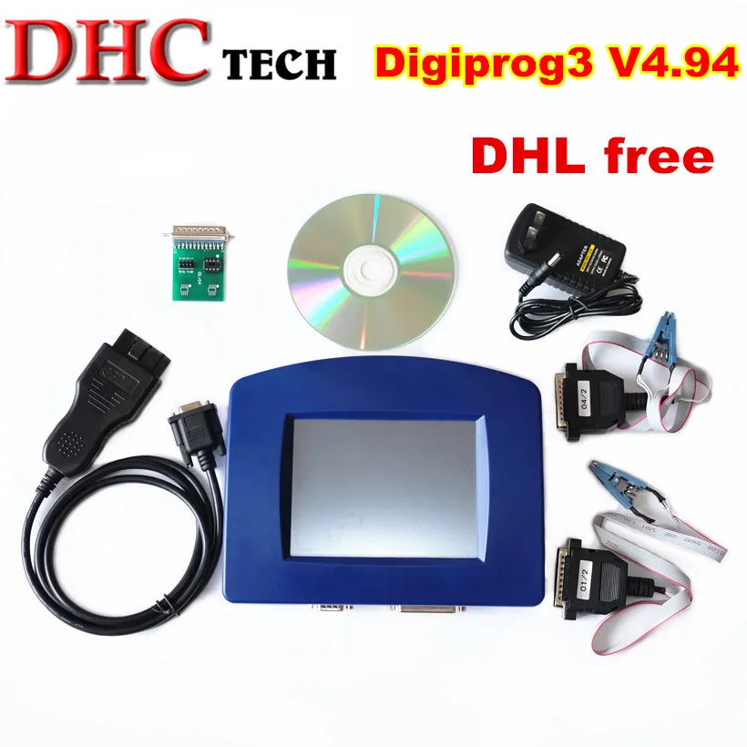 DHL Digiprog III V4.94 Digiprog 3 с OBD2 ST01 ST04 кабеля инструмент коррекции одометра Digiprog3 пройденное расстояние в милях коррекции