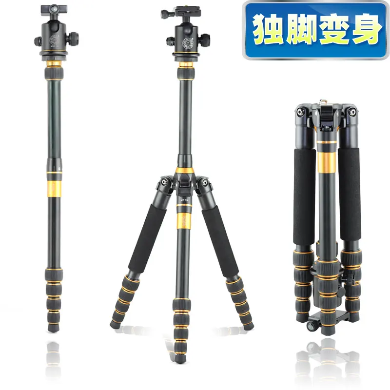 

Pro Q777 Professiona SLR camera tripod Q-777 lightweight portable tripod travel monopod Alpenstock head wholesale FREE SHIPPING