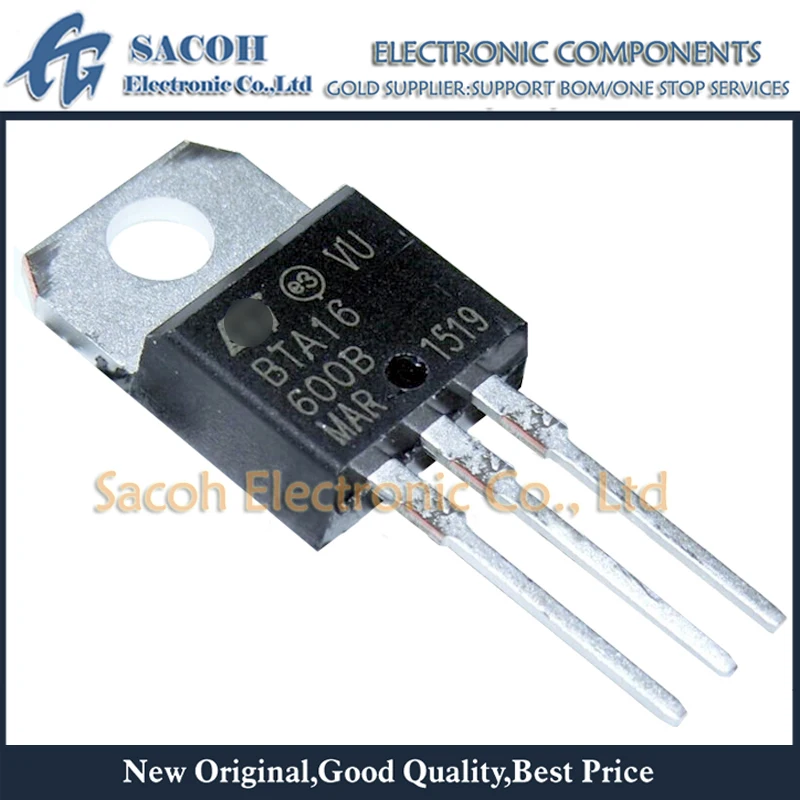 10PCS BTB16-600B ST TO-220 Triac 600V 16A BTB16-600 NEW