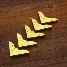 4 шт./партия бронзовая Ретро аппаратная папка пакет, альбом «сделай сам» журнал металлический уголок, дорожная тетрадь античный пакет уголок