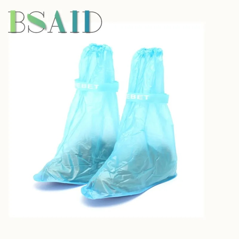 BSAID 1Pair PVC Waterproof Shoes Covers Anti Slip High Boots Reusable Shoe Cover Rain Snow Motorcycle